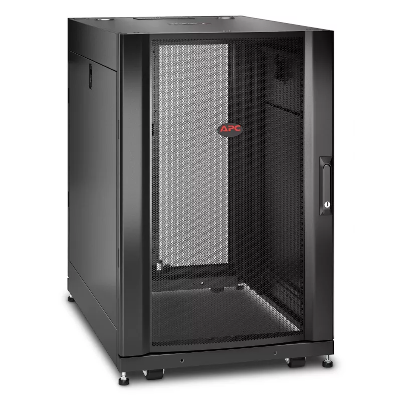 APC NetShelter SX, Serveru statīvu korpuss, 18U, melns, 925A x 600P x 900D mm