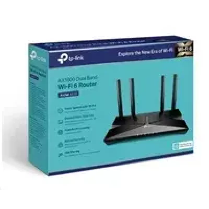TP-LINK Dual-Band Wi-Fi 6 maršrutētājs Archer AX20 802.11ax, 574+1201 Mb/s, 10/100/1000 Mb/s, Ethernet LAN (RJ-45) pieslēgvietas 4, Antenu skaits 4