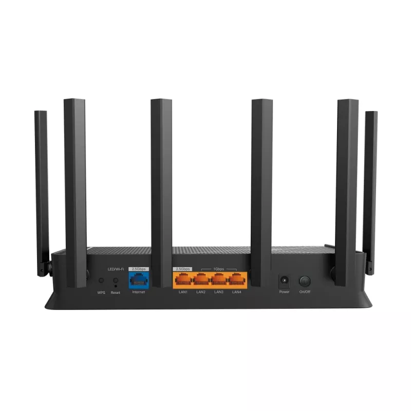 TP-Link Archer BE400 bezvadu maršrutētājs 2,5 Gigabit Ethernet divjoslu (2,4 GHz / 5 GHz) Melns