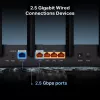 TP-Link Archer BE400 bezvadu maršrutētājs 2,5 Gigabit Ethernet divjoslu (2,4 GHz / 5 GHz) Melns