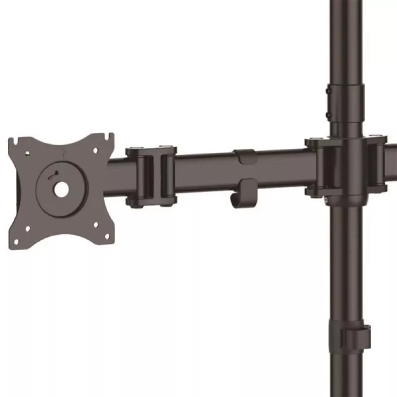 StarTech.com Quad-Monitor Desktop Stand - šarnīrveida, brīvstāvošs, 8 kg, 33 cm (13 collas), 68.6 cm (27 collas), 100 x 100 mm, melns