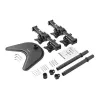 StarTech.com Quad-Monitor Desktop Stand - šarnīrveida, brīvstāvošs, 8 kg, 33 cm (13 collas), 68.6 cm (27 collas), 100 x 100 mm, melns