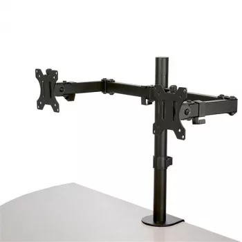 StarTech.com Galda stiprinājums divu monitoru kronšteins - Galda skava / Kabeļu atveres VESA monitora stiprinājums līdz pat 32 collu displejiem - Ergonomisks regulējams monitora kronšteins - Augstuma regulēšana/Noliekšana/Pagriešana/Rotēšana