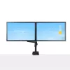 StarTech.com Galda stiprinājums divu monitoru rokai, pilnas kustības monitora stiprinājums 2 VESA displejiem līdz 32 collām (17,6 mārciņas/8 kg), augstuma regulēšana, skavas/cauruma stiprinājums, mehāniskā atspere