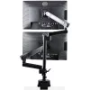 StarTech.com Galda stiprinājums divu monitoru rokai, pilnas kustības monitora stiprinājums 2 VESA displejiem līdz 32 collām (17,6 mārciņas/8 kg), augstuma regulēšana, skavas/cauruma stiprinājums, mehāniskā atspere