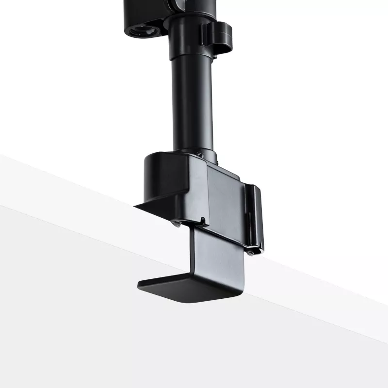 StarTech.com Galda stiprinājums divu monitoru rokai, pilnas kustības monitora stiprinājums 2 VESA displejiem līdz 32 collām (17,6 mārciņas/8 kg), augstuma regulēšana, skavas/cauruma stiprinājums, mehāniskā atspere