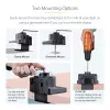 StarTech.com Galda stiprinājums divu monitoru rokai, pilnas kustības monitora stiprinājums 2 VESA displejiem līdz 32 collām (17,6 mārciņas/8 kg), augstuma regulēšana, skavas/cauruma stiprinājums, mehāniskā atspere