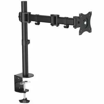 StarTech.com galda monitora statīvs – locītavas tipa viena monitora statīvs ar staba stiprinājumu – ergonomisks, augstumā regulējams monitora stiprinājums – galda skava/starpsienas stiprinājums
