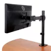 StarTech.com galda monitora statīvs – locītavas tipa viena monitora statīvs ar staba stiprinājumu – ergonomisks, augstumā regulējams monitora stiprinājums – galda skava/starpsienas stiprinājums