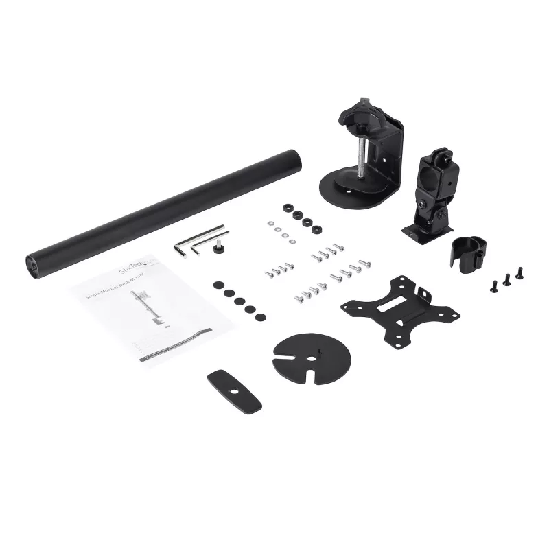 StarTech.com Viena monitora galda stiprinājums - smagā slodze, piemērots vienam ekrānam līdz 8 kg, VESA saderīgiem displejiem - ergonomisks, augstumā regulējams monitoru rokturis - galda skava/caurums