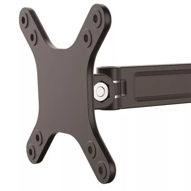 StarTech.com sienas stiprinājuma monitora plecs - viens grozāms, 15 kg, 33 cm (13 collas), 68.6 cm (27 collas), 75 x 75 mm, 100 x 100 mm, melns