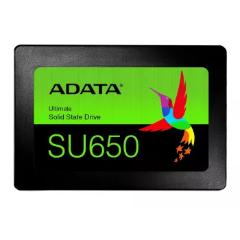 2.5 collu SATA III SSD ADATA SU650 960 GB — 520 MB/s lasīšana, 450 MB/s rakstīšana, SLC kešatmiņa
