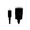 LogiLink AU0051A Video kabeļa adapteris 1.2 m USB C VGA D-Sub melns