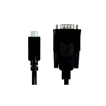 LogiLink AU0051A Video kabeļa adapteris 1.2 m USB C VGA D-Sub melns