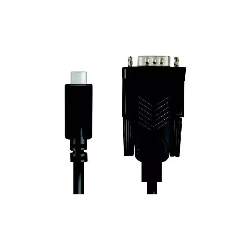 LogiLink AU0051A Video kabeļa adapteris 1.2 m USB C VGA D-Sub melns