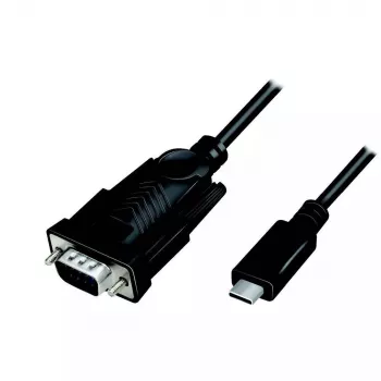 LogiLink AU0051A Video kabeļa adapteris 1.2 m USB C VGA D-Sub melns