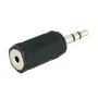 savienotāju adapteris Microconnect AUDALX 3.5mm uz 2.5mm Melns