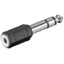 Kabeļa dzimuma mainītājs Microconnect AUDANR 6.3 mm uz 3.5 mm, melns