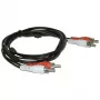 Microconnect AUDCC2 audio kabelis 1,5 m 2 x RCA Melns