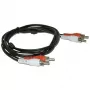 Microconnect AUDCC5 audio kabelis 5 m 2 x RCA melns