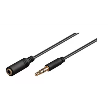 Microconnect AUDLG5G audio kabelis 5 m 3.5mm melns