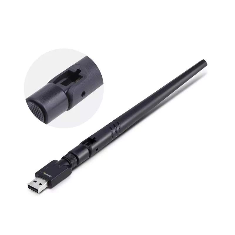 StarTech.com USB Bluetooth 5.3 Class 1 Adapter Dongle for PC/Laptop, Long-Range Connectivity for tastatūra, pele, Audio Streaming and PAN Networking, Windows/Linux