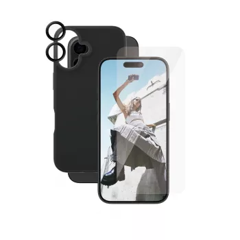 3-in-1 Bundle Case PanzerGlass CARE by Fashion iPhone 16