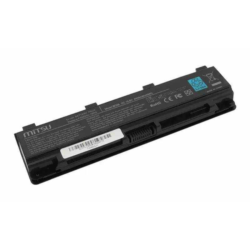 MITSU klēpjdatora baterija Toshiba C850 / L800 / S855, 4400 mAh, 10,8–11,1 V