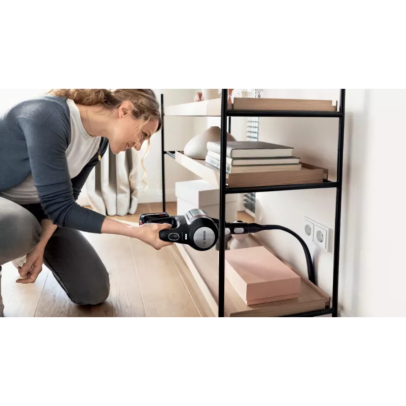 Bosch BCS712XXL vertikālais putekļsūcējs/elektriskā slota Ar bateriju Sausā Tvertne Bez maisiņa 0,3 L Melns 3 Ah