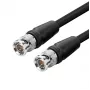 Microconnect BNC-HDSDI-1M koaksiālais kabelis RG-6 Melns