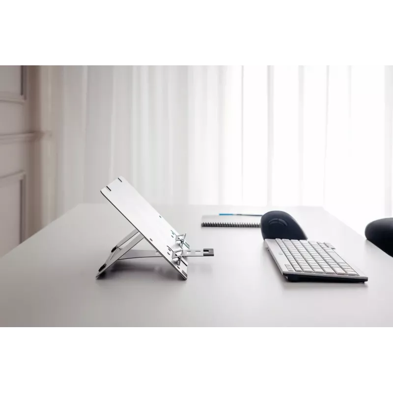 BakkerElkhuizen FlexTop 270, Laptop statīvs, Pelēks, Alumīnijs, 25.4 cm (10 collas), 40.6 cm (16 collas), 3 kg