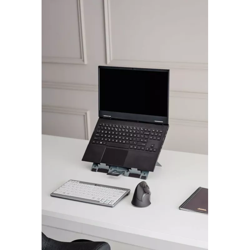 BakkerElkhuizen FlexTop 270, Laptop statīvs, Pelēks, Alumīnijs, 25.4 cm (10 collas), 40.6 cm (16 collas), 3 kg