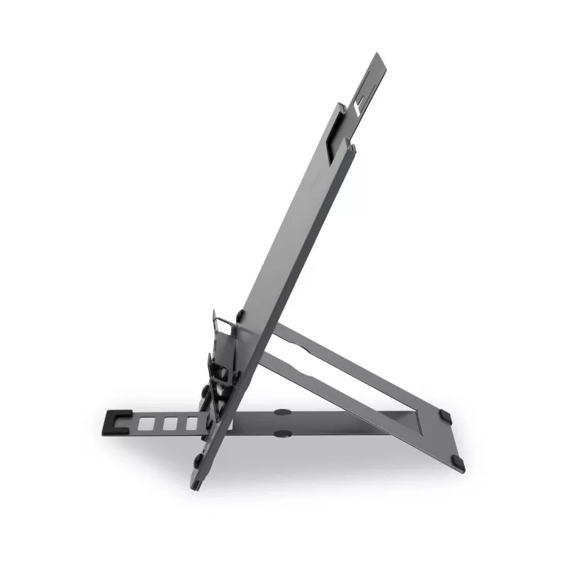 BakkerElkhuizen Ergo-Q Hybrid Pro, Laptop statīvs, Melns, Tumši pelēks, Alumīnijs, Gumija, Tērauds, 25,4 cm (10 collas), 40,6 cm (16 collas), 25,4 cm (10 collas)