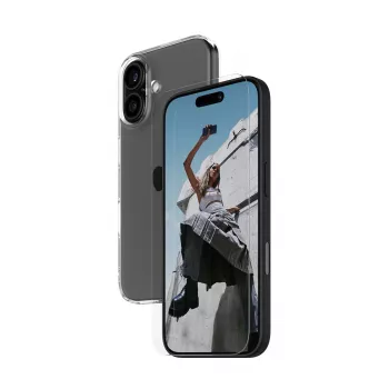 PanzerGlass SAFE. by ® 2-in-1 aizsardzības komplekts iPhone 16, Apple, Apple - iPhone 16, sausā uzklāšana, izturīgs pret skrāpējumiem, triecienizturīgs, caurspīdīgs, 1 gab.