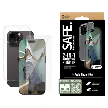 PanzerGlass SAFE. by 2-in-1 aizsardzības komplekts iPhone '24 6.3 collu Pro
