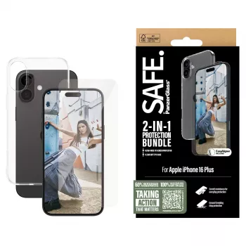 PanzerGlass SAFE. by ® 2-in-1 aizsardzības komplekts iPhone '24 6.7 collām