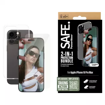 PanzerGlass SAFE. by ® 2-in-1 aizsardzības komplekts iPhone 16 Pro Max