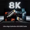 HDMI kabelis Unitek C11085GY01-20M 20 m HDMI 2.1 48 Gbit/s 4K@144Hz 8K@60Hz Melns