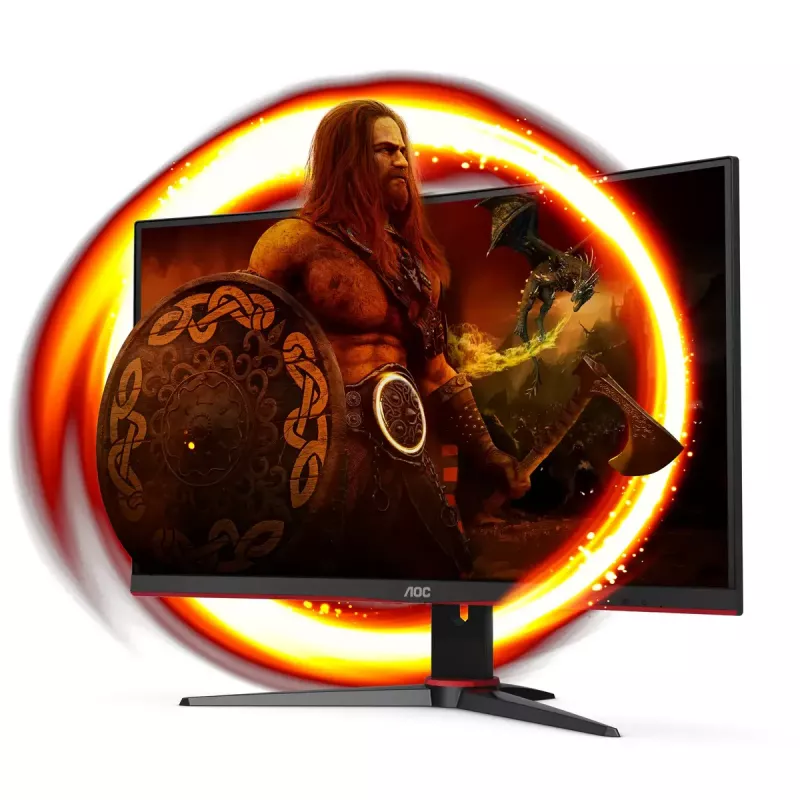 AOC G2 C27G2E/BK datora monitors 68,6 cm (27 colli) 1920 x 1080 pikseļi Full HD Melns, Sarkans