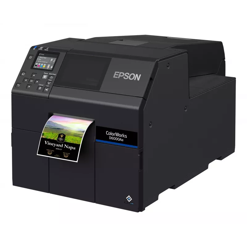 Epson ColorWorks D6000Ae etiķešu printeris Termiskā pārnese Krāsains 1200 x 1200 DPI 119 mm/s Vadu Ethernet LAN