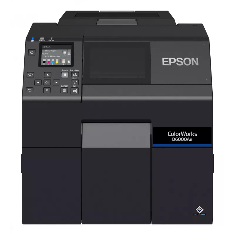 Epson ColorWorks D6000Ae etiķešu printeris Termiskā pārnese Krāsains 1200 x 1200 DPI 119 mm/s Vadu Ethernet LAN