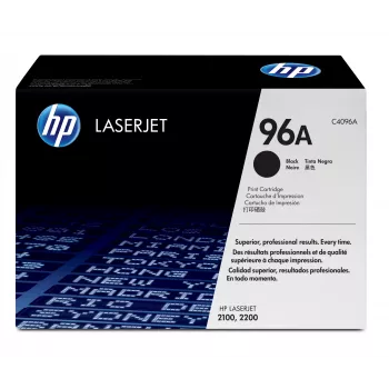 HP 96A melns oriģinālais LaserJet tonera kasetne 1 gab.