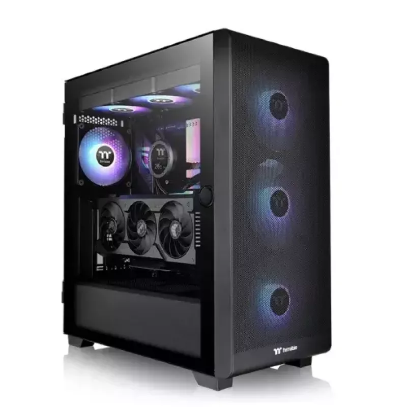 PC korpuss Thermaltake S250 TG Midi Tower melns