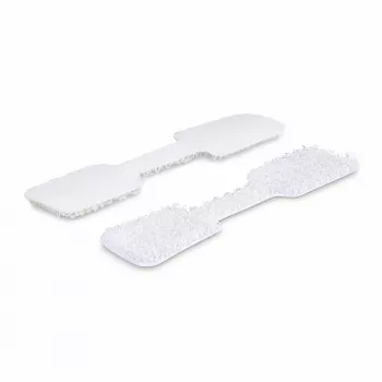 StarTech.com 3,5 collu (9 cm) kabeļu uzlīmes, 100 gab. iepakojums, baltas, āķis-āķis stiprinājuma kabeļu birkas, rakstāmās vadu uzlīmes kabeļu pārvaldībai, vadu identifikācijas birkas