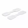 StarTech.com 3,5 collu (9 cm) kabeļu uzlīmes, 100 gab. iepakojums, baltas, āķis-āķis stiprinājuma kabeļu birkas, rakstāmās vadu uzlīmes kabeļu pārvaldībai, vadu identifikācijas birkas