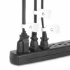 StarTech.com 3,5 collu (9 cm) kabeļu uzlīmes, 100 gab. iepakojums, baltas, āķis-āķis stiprinājuma kabeļu birkas, rakstāmās vadu uzlīmes kabeļu pārvaldībai, vadu identifikācijas birkas