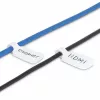 StarTech.com 3,5 collu (9 cm) kabeļu uzlīmes, 100 gab. iepakojums, baltas, āķis-āķis stiprinājuma kabeļu birkas, rakstāmās vadu uzlīmes kabeļu pārvaldībai, vadu identifikācijas birkas