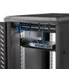 StarTech.com 2U serveru plaukta plaukts - universāls plauktā montējams konsoles plaukts 19 collu tīkla iekārtu plauktam un skapim - lieljaudas tērauds – kravnesība 44 mārciņas/20 kg - 16 collu dziļa paplāte, melna