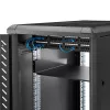 StarTech.com 2U serveru plaukta plaukts - universāls plauktā montējams konsoles plaukts 19 collu tīkla iekārtu plauktam un skapim - lieljaudas tērauds – kravnesība 44 mārciņas/20 kg - 16 collu dziļa paplāte, melna