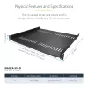 StarTech.com CABSHELF116V2PK statīva piederums statīva plaukts